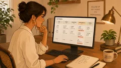 Wedding professional reviewing a lead pipeline dashboard