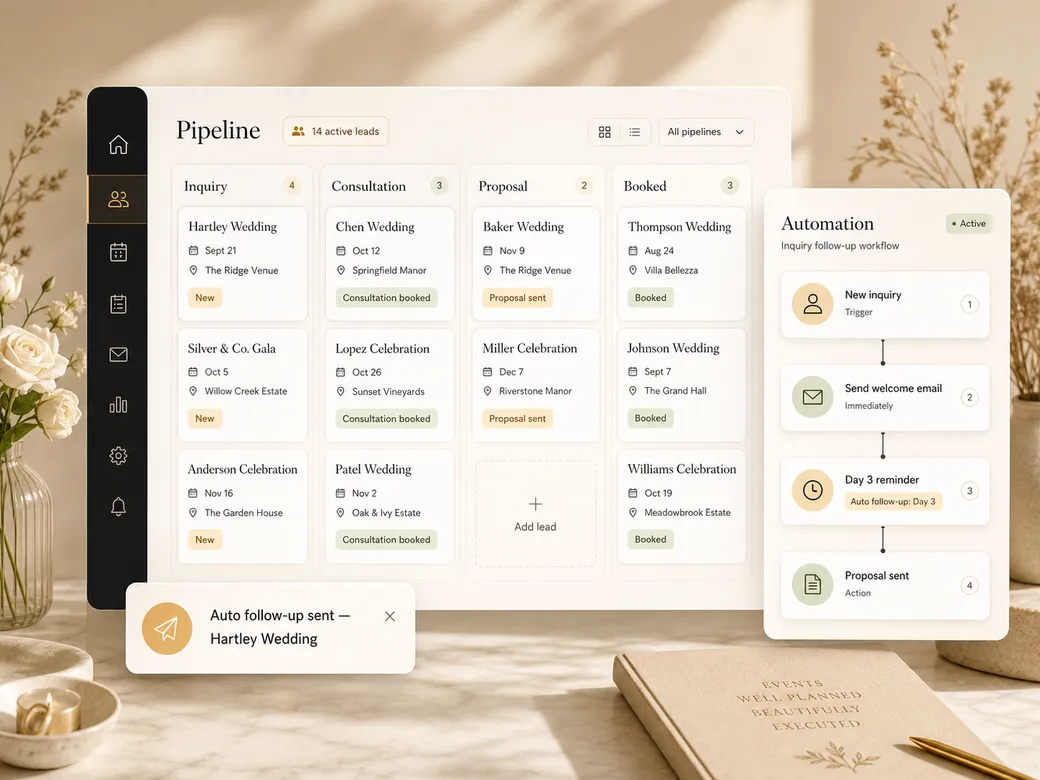 CRM & Automation system concept
